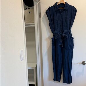 Banana Republic Blue Denim Jumpsuit